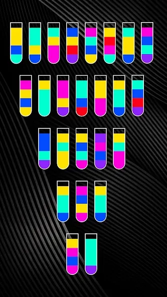 SortPuz 3D: Water Color Sort на телефон — скачать мод: Безлимитные монеты и все уровни — скриншот 4