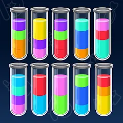 SortPuz 3D: Water Color Sort на телефон — скачать мод: Безлимитные монеты и все уровни