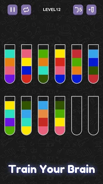 Water Sort Puzzle - Sort Color взлом APK — Без рекламы и все уровни открыты — скриншот 4 Water Sort Puzzle - Sort Color взлом APK — Без рекламы и все уровни открыты — скриншот 4