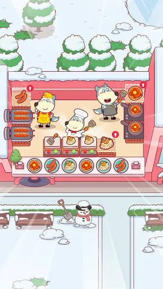 Скачать Wolfoo Snack Bar, Restaurant — Безлимитные монеты и все блюда открыты — скриншот 3