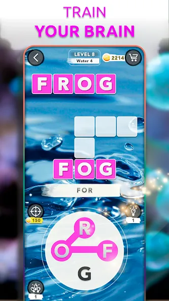 Word Connect - Words of Nature — Безлимитные подсказки и открытые уровни, скачать мод APK — скриншот 4