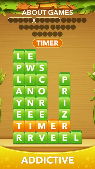 Скачать Word Heaps -Connect Stack Word Mod APK — Безлимитные подсказки и открыты все уровни — скриншот 4