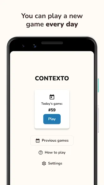 Contexto мод на Андроид: Безлимитные подсказки и ответы — скриншот 3 Contexto мод на Андроид: Безлимитные подсказки и ответы — скриншот 3