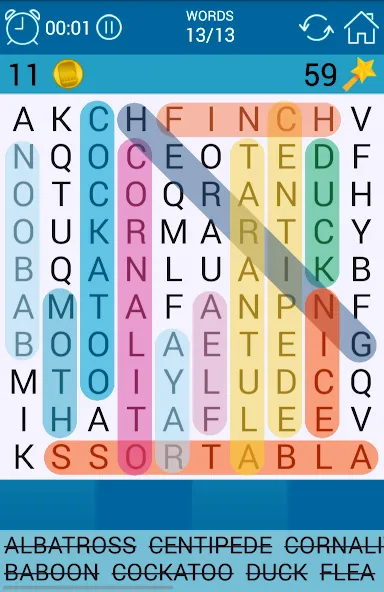 Word Search — Безлимитные подсказки и открыты все уровни, скачать мод APK — скриншот 2
