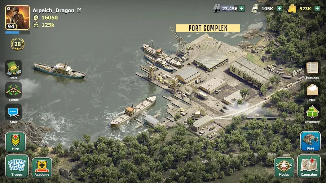 Скачать взлом Heroes of Wars: WW2 Battles (2 — Безлимитные ресурсы и усиленная армия — скриншот 4