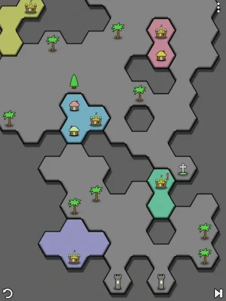 Antiyoy Online (Мод: Много золота и все уровни открыты) — скачать на Андроид — скриншот 2 Antiyoy Online (Мод: Много золота и все уровни открыты) — скачать на Андроид — скриншот 2