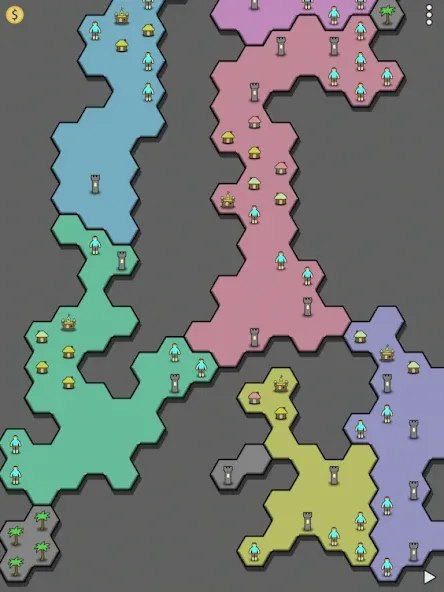 Antiyoy Online (Мод: Много золота и все уровни открыты) — скачать на Андроид — скриншот 3 Antiyoy Online (Мод: Много золота и все уровни открыты) — скачать на Андроид — скриншот 3